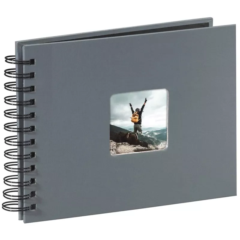 Hama 4007249948847 fotoalbumas pilkas 50 lapų 10x15 spiralinis įrišimas