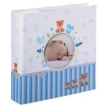 Hama Tim nuotraukų albumas mėlynas, baltas 200 lapų 10 x 15