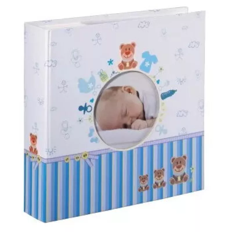 Hama Tim nuotraukų albumas mėlynas, baltas 200 lapų 10 x 15