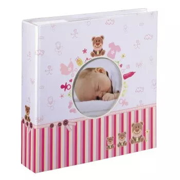 Hama Moni nuotraukų albumas Rožinė, Balta 200 lapų 10 x 15