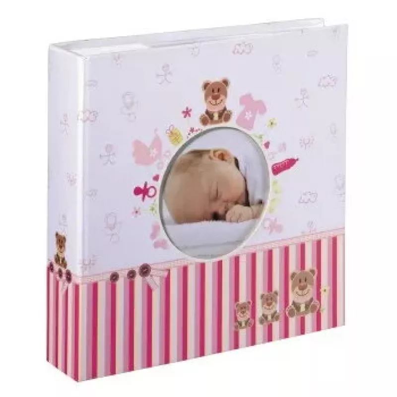 Hama Moni nuotraukų albumas Rožinė, Balta 200 lapų 10 x 15