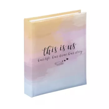 Hama Letterings nuotraukų albumas mėlynas, oranžinis, violetinis 40 lapų 10 x 15 cm