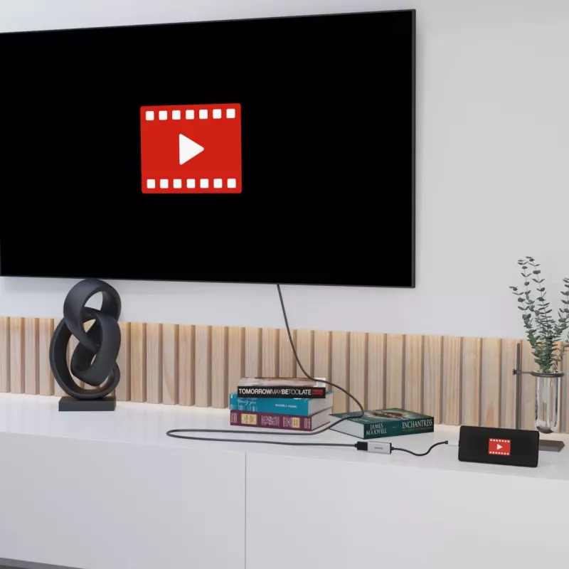 Vaizdo kabelio adapteris USB Type-C į HDMI Marmitek 08369