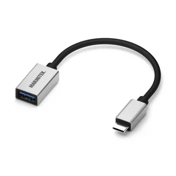 USB laidas Marmitek 08375 0,15 m USB 3.2 Gen 1 USB C USB A juoda sidabro