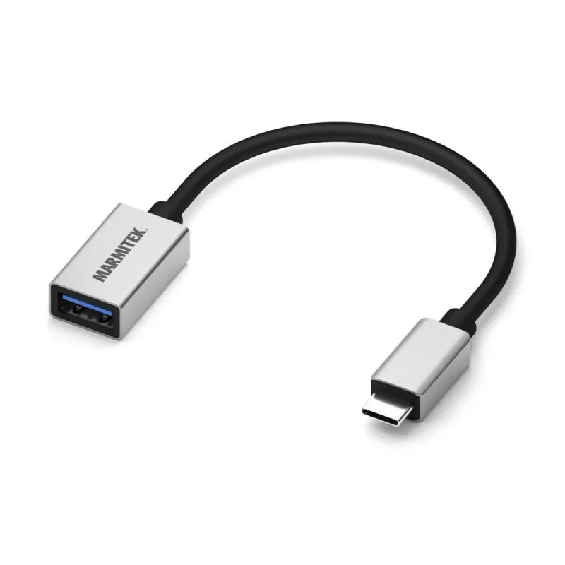 USB laidas Marmitek 08375 0,15 m USB 3.2 Gen 1 USB C USB A juoda sidabro