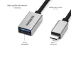 USB laidas Marmitek 08375 0,15 m USB 3.2 Gen 1 USB C USB A juoda sidabro