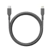 Kabelis GP baterijos CL1P 1m Pilkas Lightning USB C