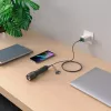 USB kabelis GP baterijos CY1N 1m USB A USB C/Micro-USB B/Lightning Pilka