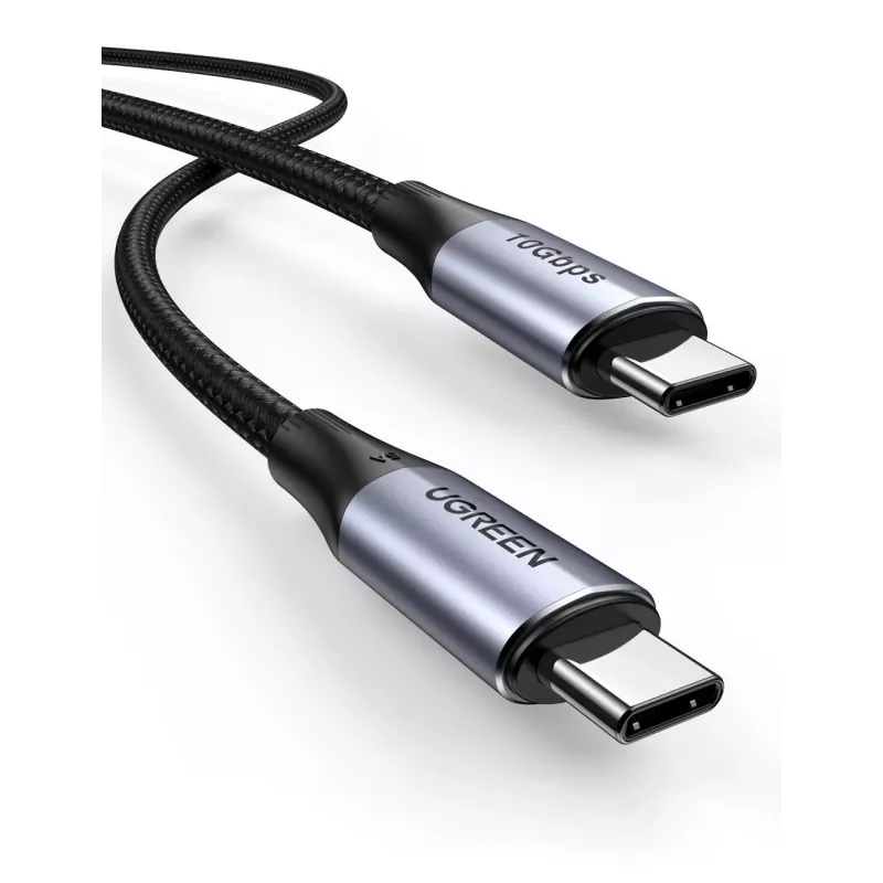 USB laidas Ugreen 80150 USB 3.2 Gen 2 USB C juodas 10 Gbit/s