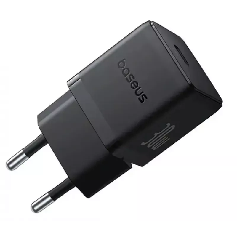 Įkroviklis Baseus Palm Universal Juoda AC, 30 W, USB-C PD, vidaus, universalus suderinamumas