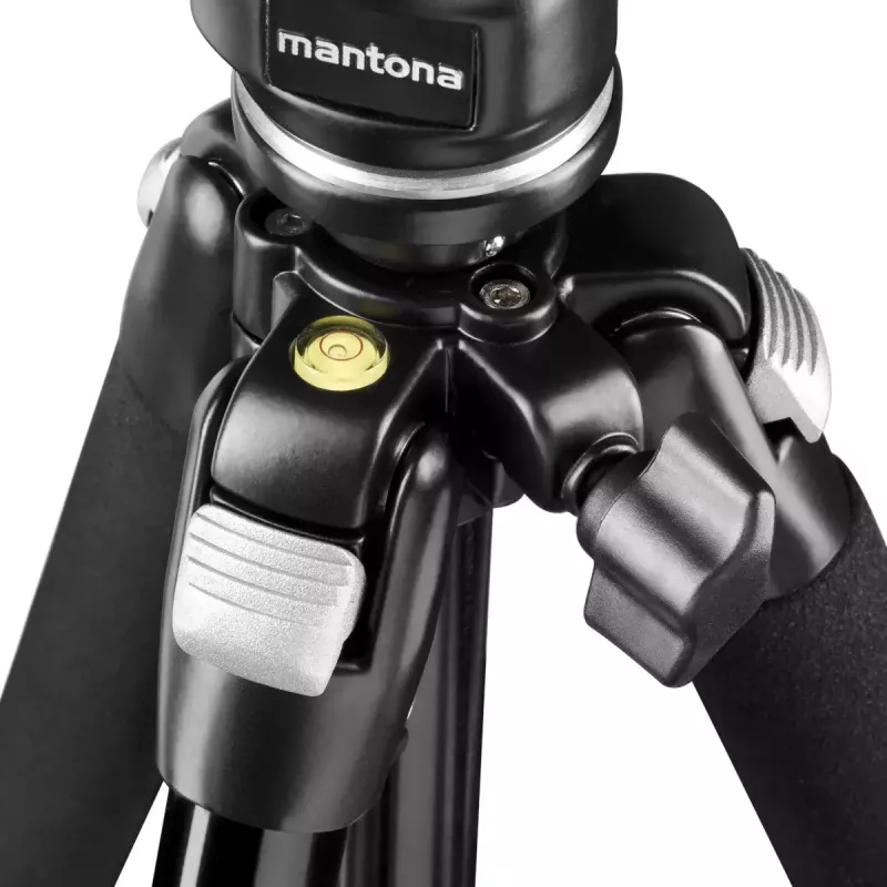 Tripod Mantona Scout MAX skaitmeniniams/analoginiams fotoaparatams, juodas