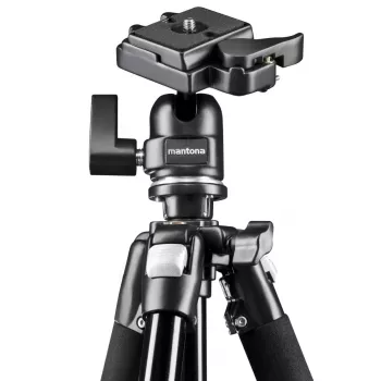 Tripod Mantona Scout MAX skaitmeniniams/analoginiams fotoaparatams, juodas