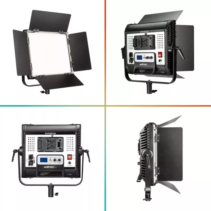 Walimex Rainbow 50 W LED šviestuvas, juodas, aliuminis, plastikas, 50000 val.
