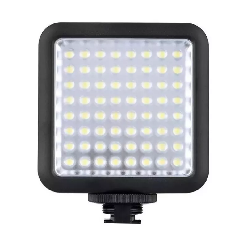 Makroblykstė Godox LED64 juoda universalaus suderinamumo 4,5 W baterija 1,5 val.