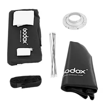 Softbox Godox SB-FW140 juodas nailonas su difuzoriais ir tinkleliu