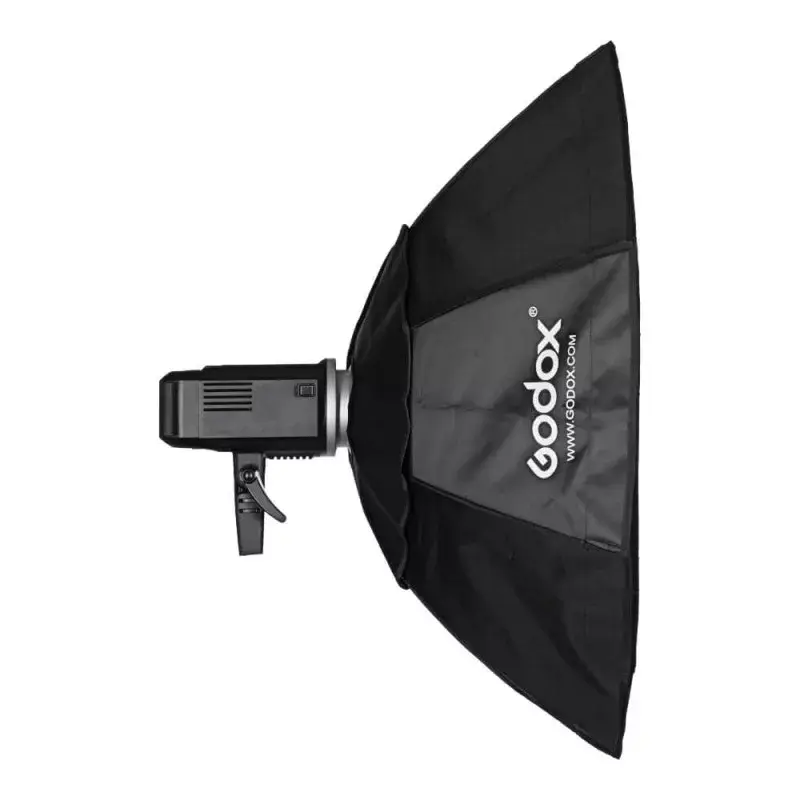 Softbox Godox SB-FW140 juodas nailonas su difuzoriais ir tinkleliu
