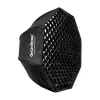 Softbox Godox SB-FW140 juodas nailonas su difuzoriais ir tinkleliu