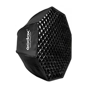 Softbox Godox SB-FW140 juodas nailonas su difuzoriais ir tinkleliu