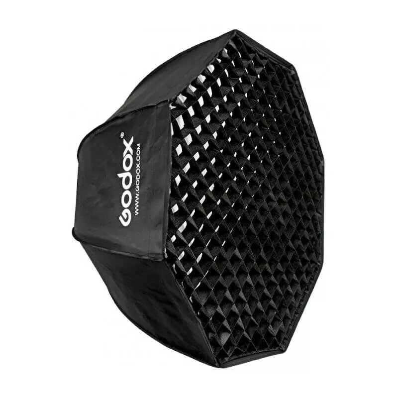 Softbox Godox SB-FW140 juodas nailonas su difuzoriais ir tinkleliu
