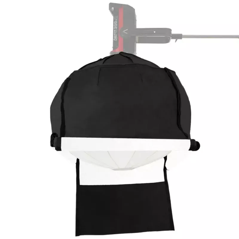 Aputure Lantern 90 juoda balta 90 cm difuzinis gaubtas spyruoklinis rėmas