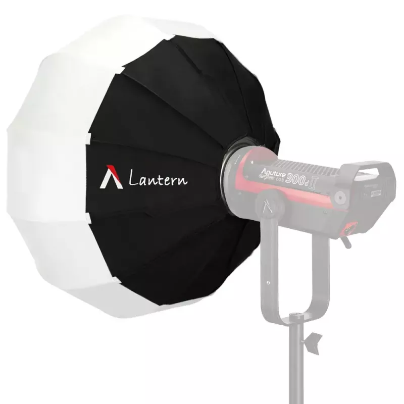 Aputure Lantern 90 juoda balta 90 cm difuzinis gaubtas spyruoklinis rėmas
