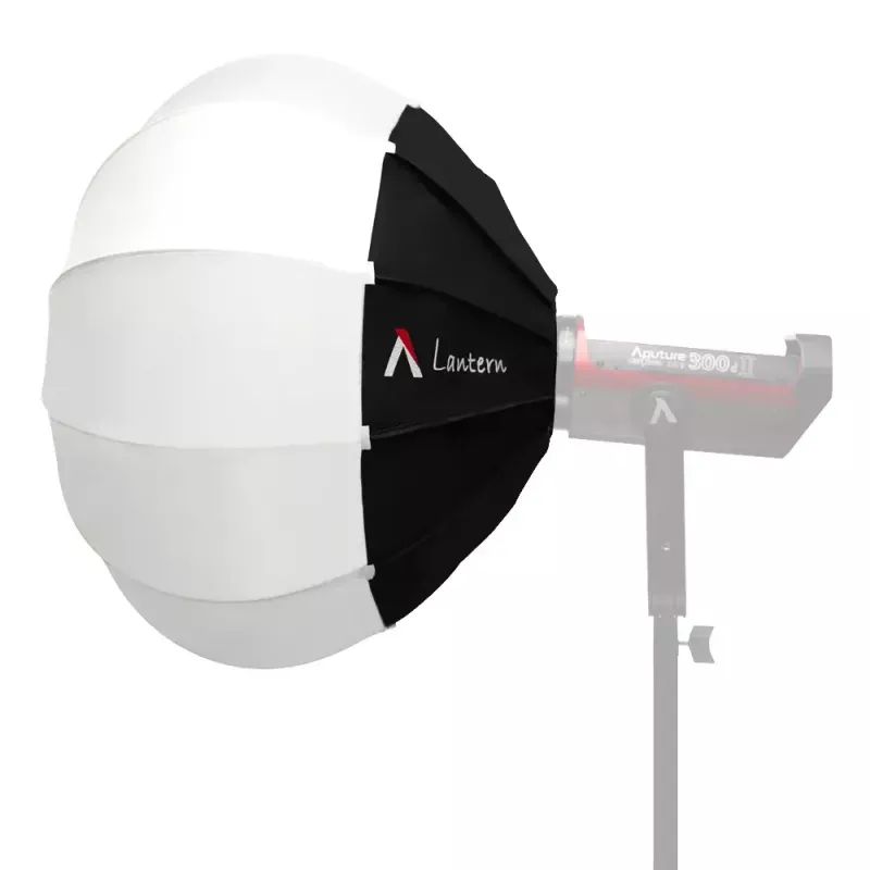 Aputure Lantern 90 juoda balta 90 cm difuzinis gaubtas spyruoklinis rėmas