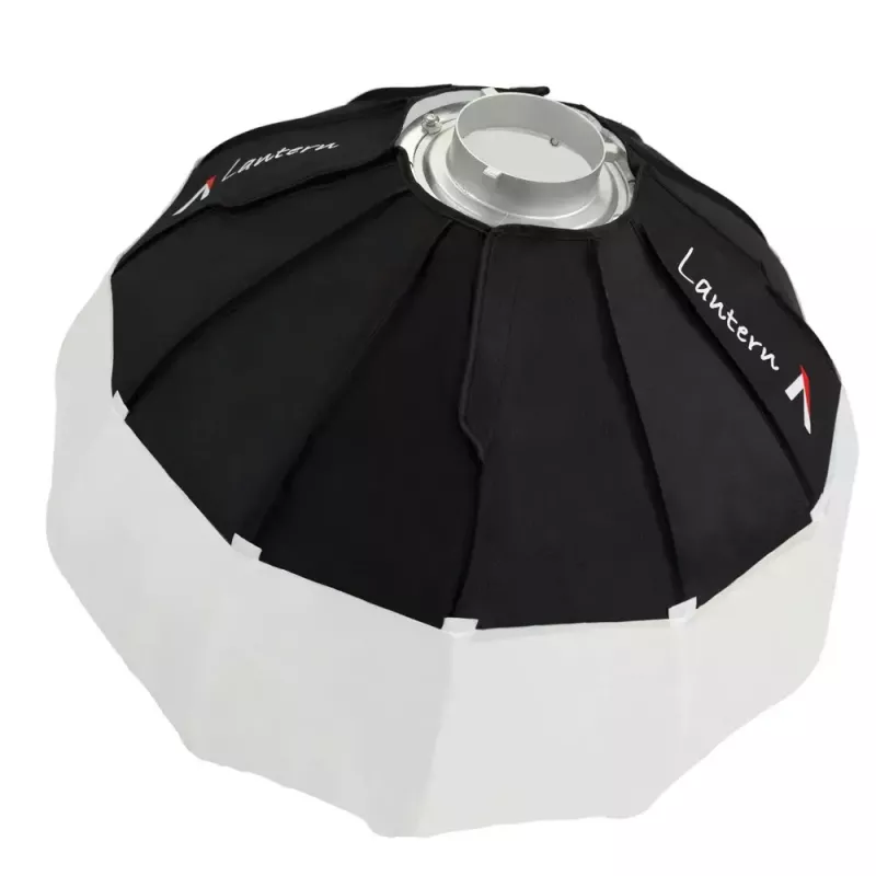 Aputure Lantern 90 juoda balta 90 cm difuzinis gaubtas spyruoklinis rėmas