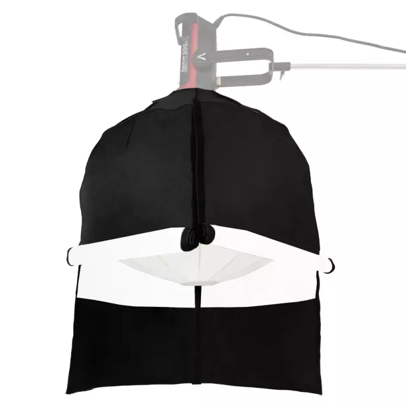 Aputure Lantern 90 juoda balta 90 cm difuzinis gaubtas spyruoklinis rėmas