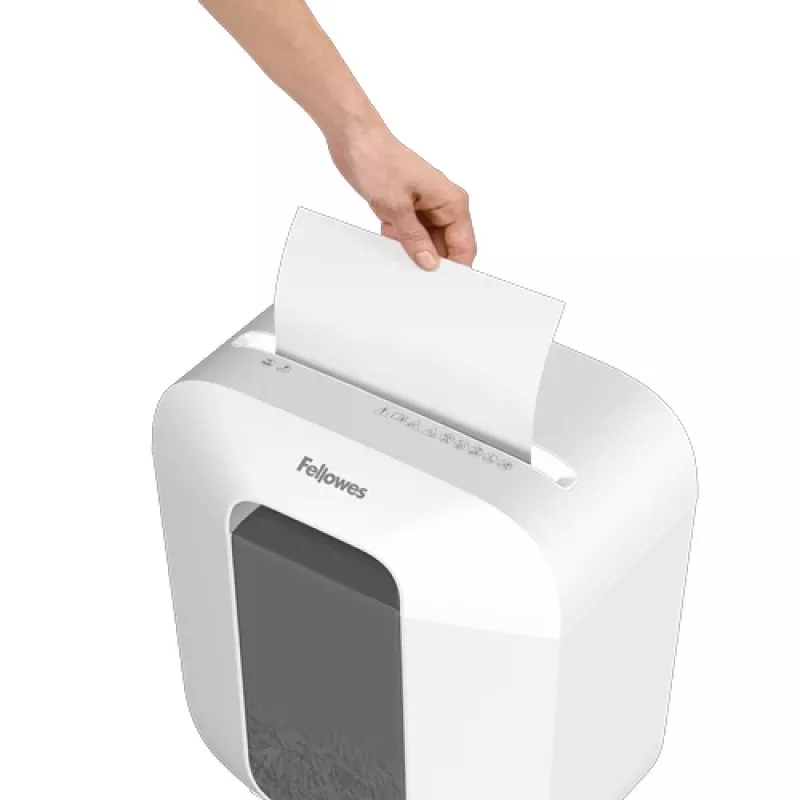 Fellowes LX Series 100109815 popieriaus smulkintuvas Juostelinis smulkinimas Baltas