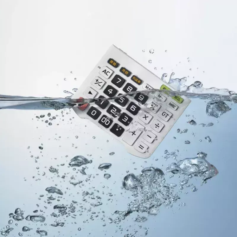 Finansinis skaičiuotuvas Casio WD-320MT Stalinis 12 skaitmenų Juoda Balta