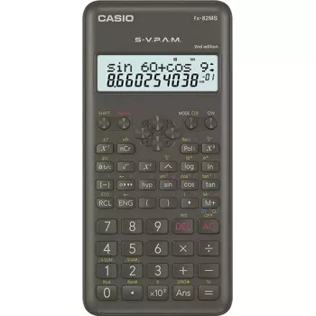 Mokslinis skaičiuotuvas Casio FX-82MS-2 kišeninis juodas