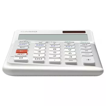 Bazinis skaičiuotuvas Casio JE-12E-WE Stalinis 12 skaitmenų Baltas