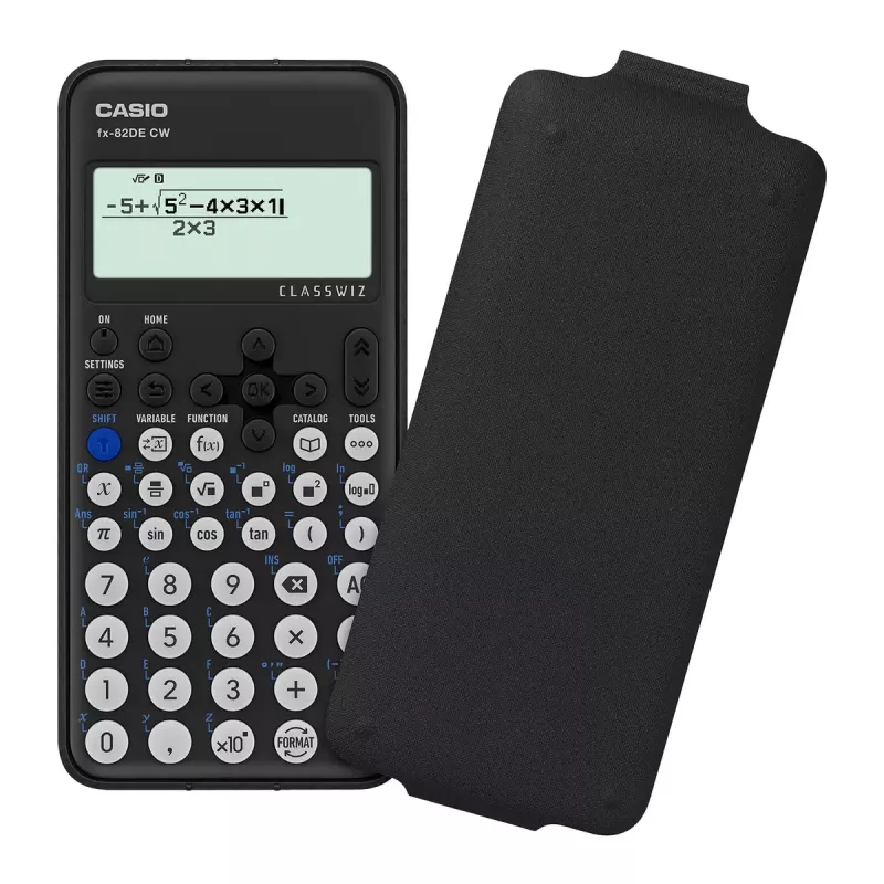 Mokslinis skaičiuotuvas Casio FX-82DE CW Kišeninis 12 skaitmenų Baterija Juoda
