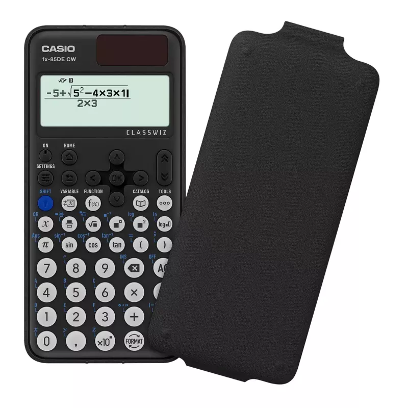 Mokslinis skaičiuotuvas Casio FX-85DE CW kišeninis 12 skaitmenų juodas