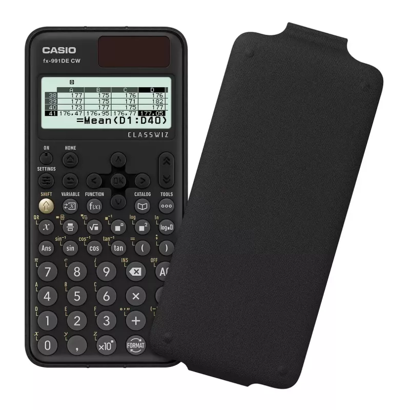 Mokslinis skaičiuotuvas Casio fx-991DE CW kišeninis 12 skaitmenų juodas