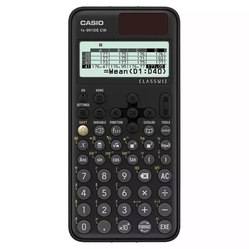 Mokslinis skaičiuotuvas Casio fx-991DE CW kišeninis 12 skaitmenų juodas