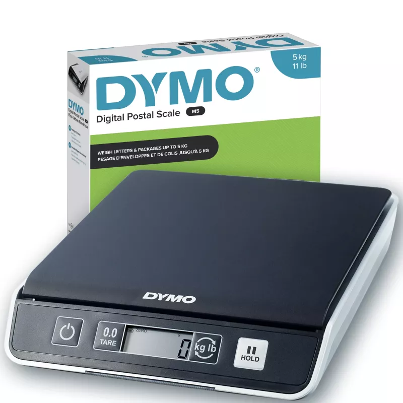 DYMO M5 Skaitmeninė siuntinių ir siuntimo svarstyklė | iki 5 kg talpa | 20 cm x 20 cm