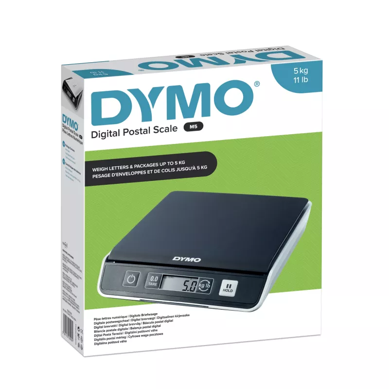 DYMO M5 Skaitmeninė siuntinių ir siuntimo svarstyklė | iki 5 kg talpa | 20 cm x 20 cm