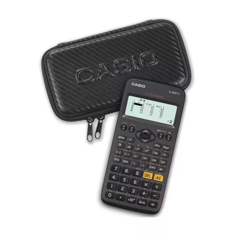 Apsauginis dėklas Casio FX-CASE-CB-BK2 juodas 165x80x23 mm