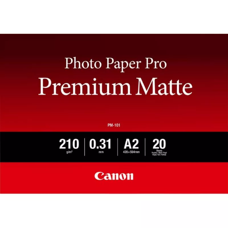 Canon PM-101 Premium Matte Photo Paper A2 - 20 lapų