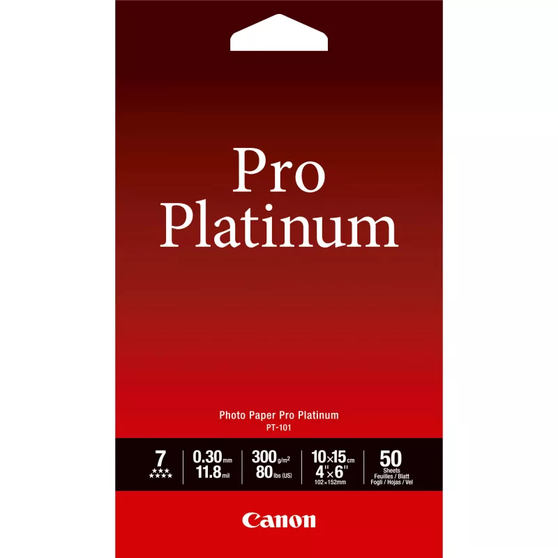 Canon PT-101 Pro Platinum foto popierius 4x6 inch – 50 lapų