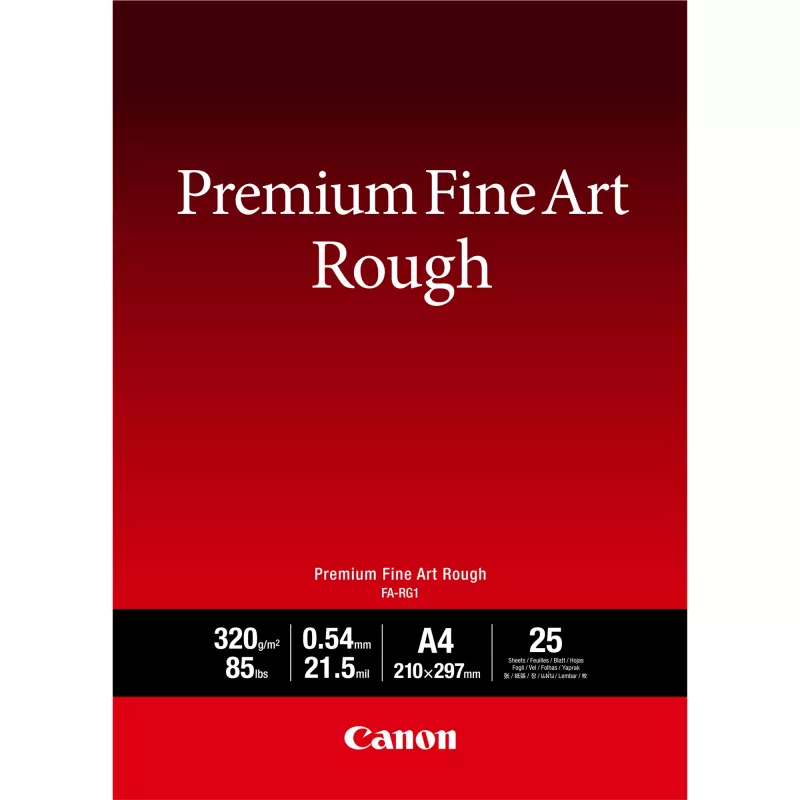 “Canon FA-RG1” aukščiausios kokybės dailės grubus popierius, A4, 25 lapai