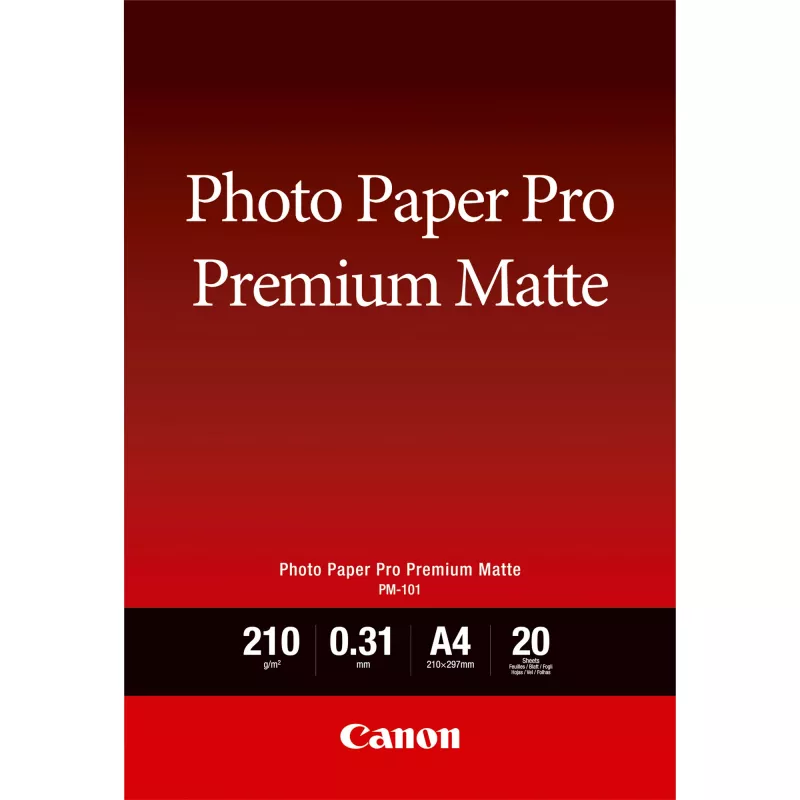 Canon PM-101 Premium Matte Photo Paper A4 - 20 lapų