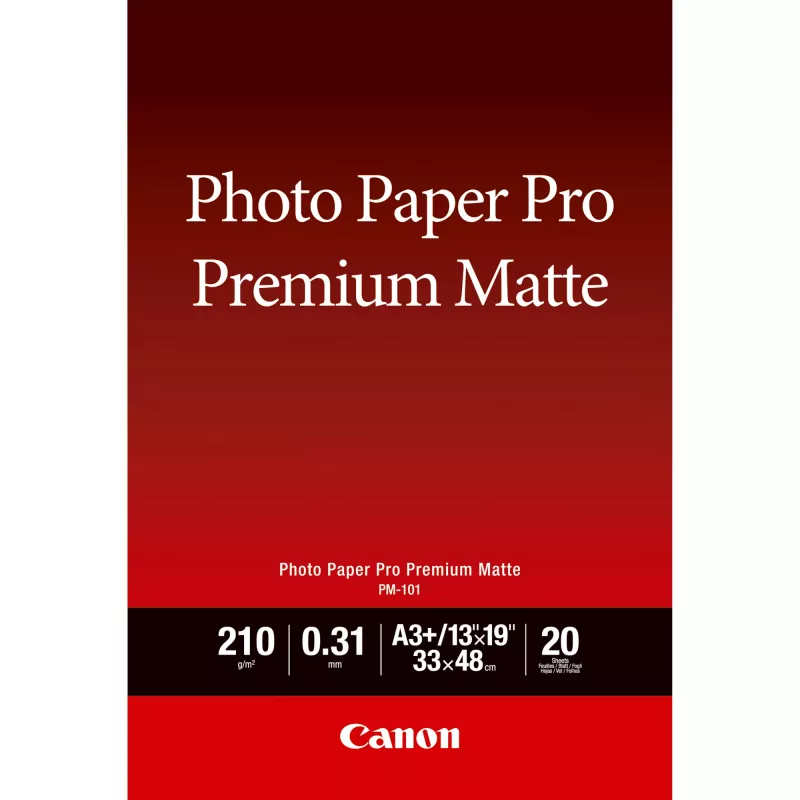 Canon PM-101 Premium Matte Photo Paper A3 Plus - 20 lapų
