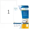 Lipnios spausdintuvo etiketės HERMA Nuimamos etiketės A4 210x297 mm baltos Movables