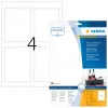 Lipnios spausdintuvo etiketės HERMA Butelių etiketės A4 Rašaliniams 90x120 mm