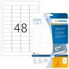 Lipnios spausdintuvo etiketės HERMA Nuimamos etiketės A4 45.7x21.2 mm