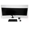 Monitoriaus laikiklis LC-Power LC-EQ-A49B 124.5 cm Juoda Spaustuvas 20 kg