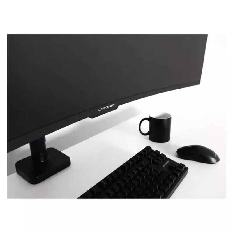 Monitoriaus laikiklis LC-Power LC-EQ-A49B 124.5 cm Juoda Spaustuvas 20 kg