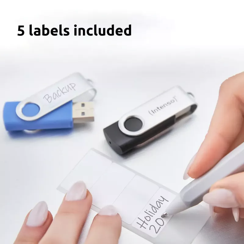 INTENSO Office Line USB atmintuko kelių vienetų pakuotė 5×64 GB, USB-A, USB 3.2 Gen 1, pasukamas, įvairiaspalvis